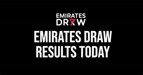 emirates draw past results|Emirates Draw Results History .